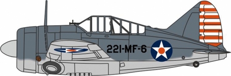 Herpa 81AC131 - 1:72 - Brewster Buffalo VMF-221 U.S. Marine